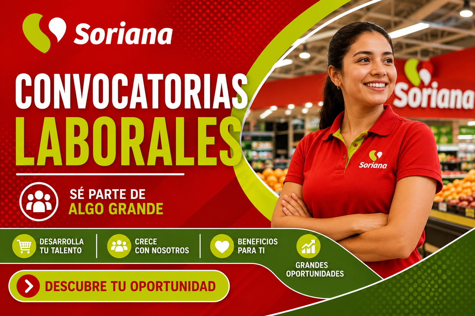 Información y oportunidades laborales en Soriana